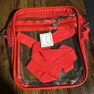 Red Clear Bag